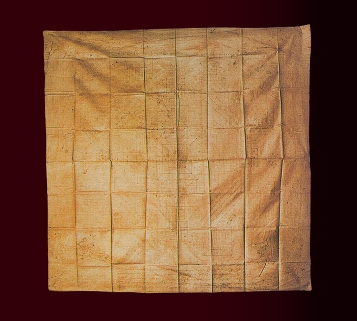 ผ้ายันต์ม้าเสพนาง หลวงพ่อวัง วัดบ้านเด่น จังหวัดตาก